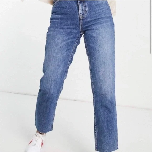 Topshop hot sale straight jeans